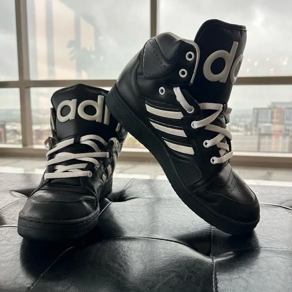 靴 adidas by JeremyScott instinct hi Black Adidas Originals Jeremy Scott Instinct Hi Black | Natterjacks
